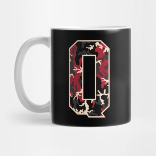 Initial Capital Letter Q Camo Alphabet Gift Women Men Kids Mug